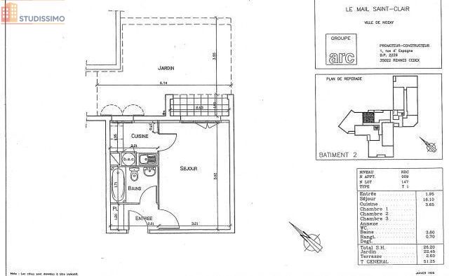 Studio 26m² Nozay 91620 - Photo 5