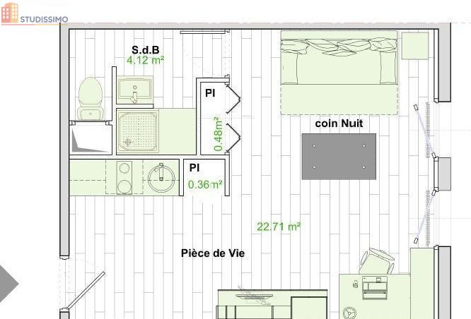 Studio 28m² Poitiers centre - Proche campus et centre-ville - Photo 1
