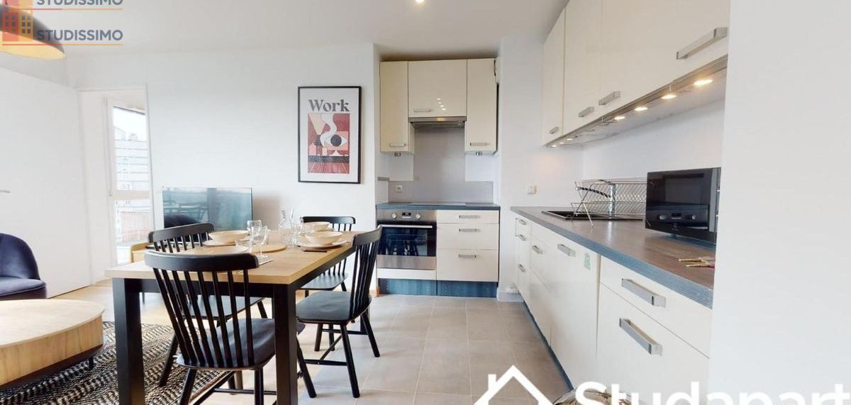 Studio meublé 12m² Colombes - Lumineux, étage élevé - Photo 2