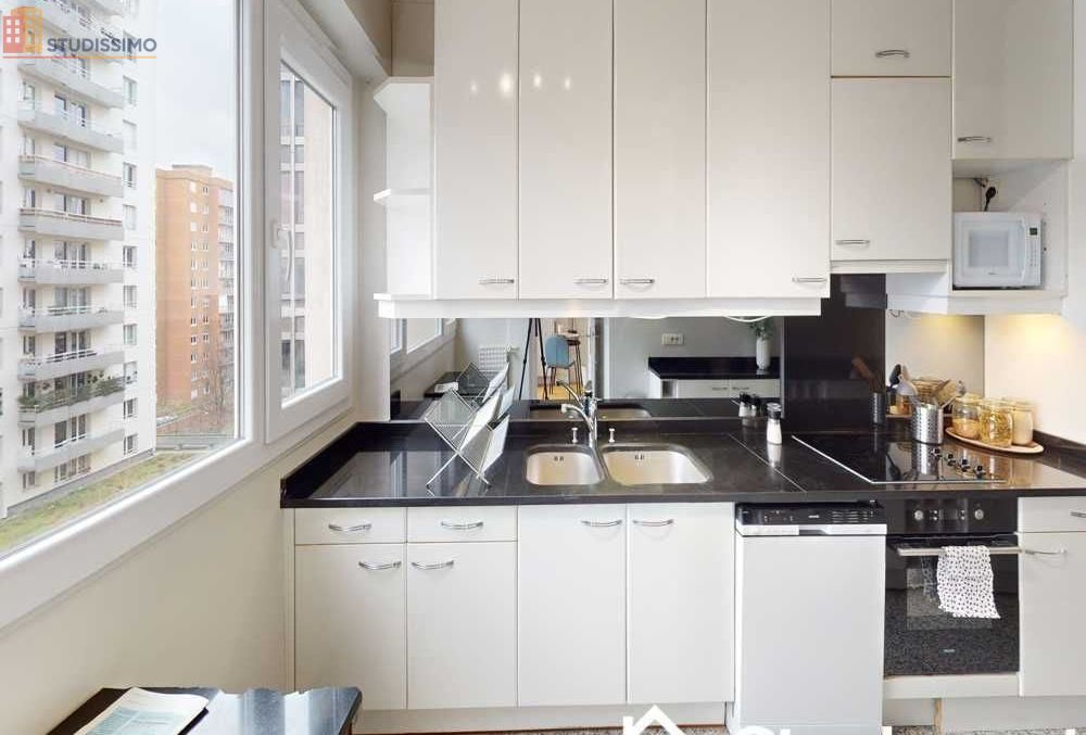 Studio meublé 13m² Levallois-Perret - Lumineux, 8e étage - Photo 1