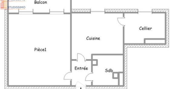 Studio 40m² Limoges 87100 - 5e étage, DPE C - Photo 7