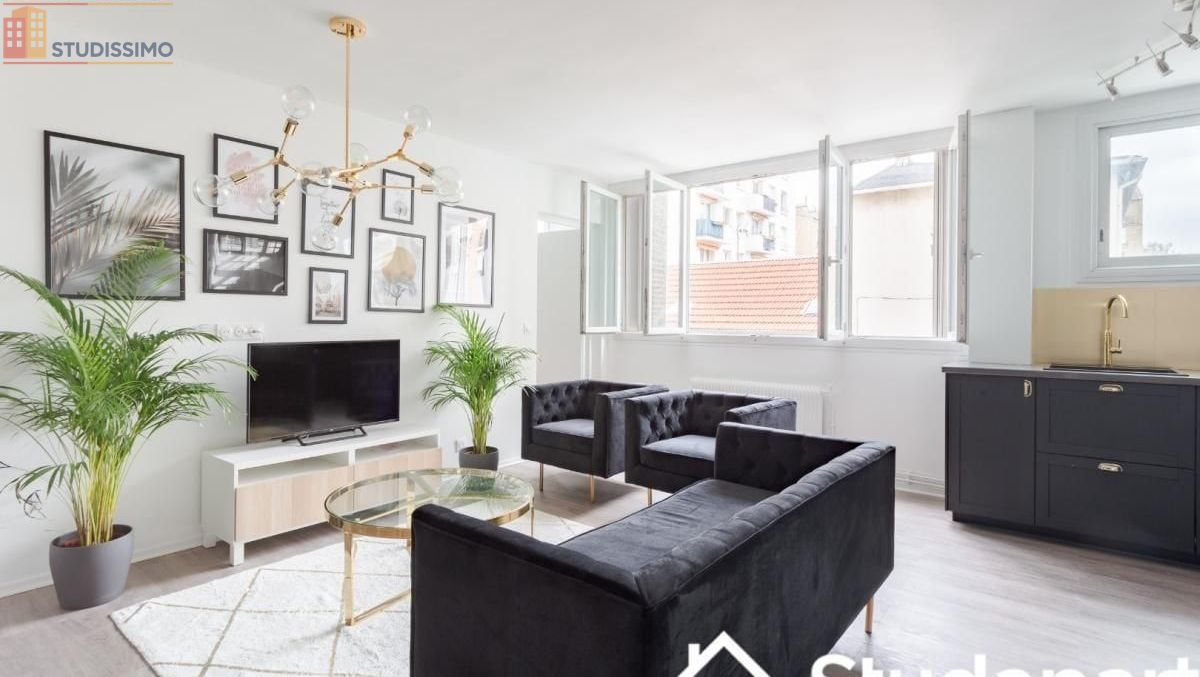 Studio 38m² Asnières-sur-Seine - Meublé, DPE A - Photo 1