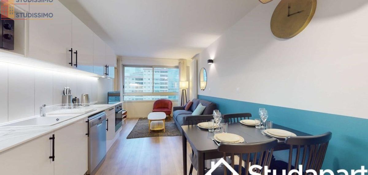 Studio meublé 9m² Courbevoie - Étage élevé, lumineux - Photo 5