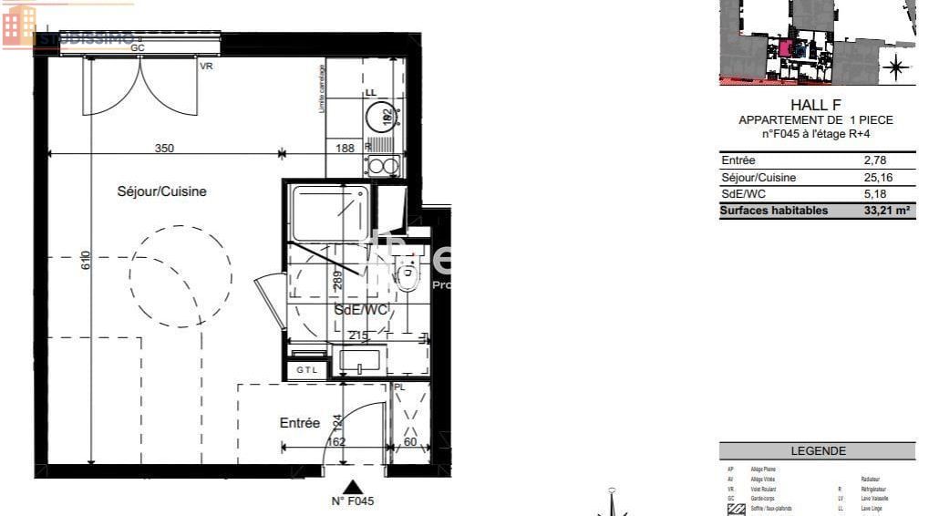 Studio 33m² Courbevoie - DPE B, 4e étage - Photo 10