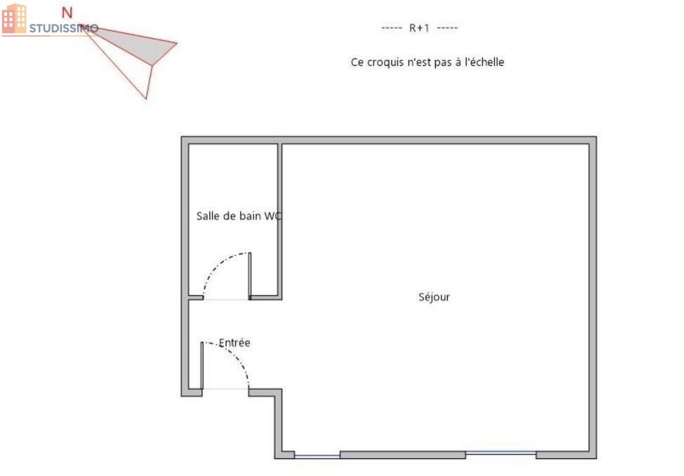 Studio meublé 16m² Nanterre - Proche La Défense, lumineux - Photo 2