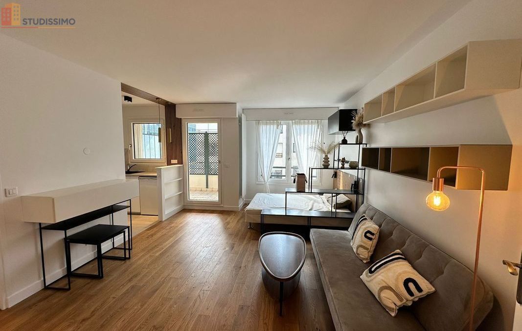 Studio 30m² Boulogne-Billancourt - Balcon plein sud, meublé - Photo 4