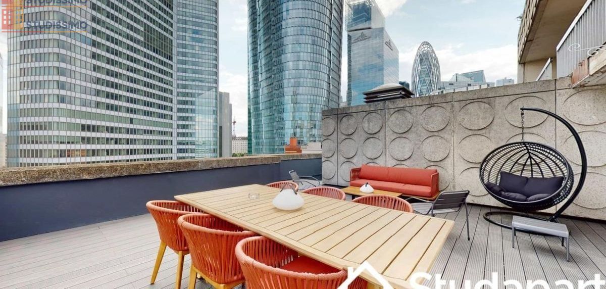 Studio meublé 9m² Courbevoie - Vue, 8e étage - Photo 7