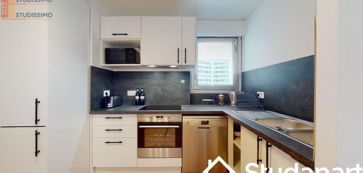 Studio meublé 9m² Courbevoie - Vue, 8e étage - Photo 1