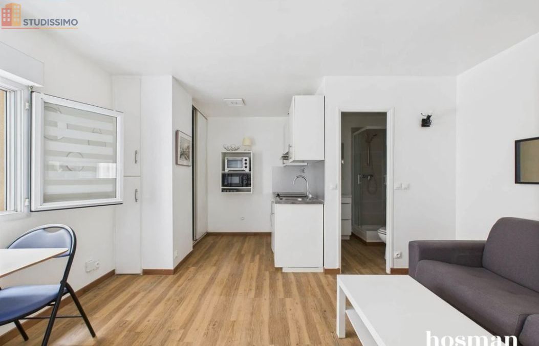 Studio meublé 23m² Saint-Cloud - Cour aménagée - Photo 14