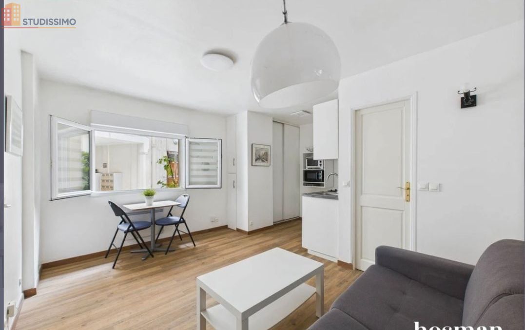 Studio meublé 23m² Saint-Cloud - Cour aménagée - Photo 6