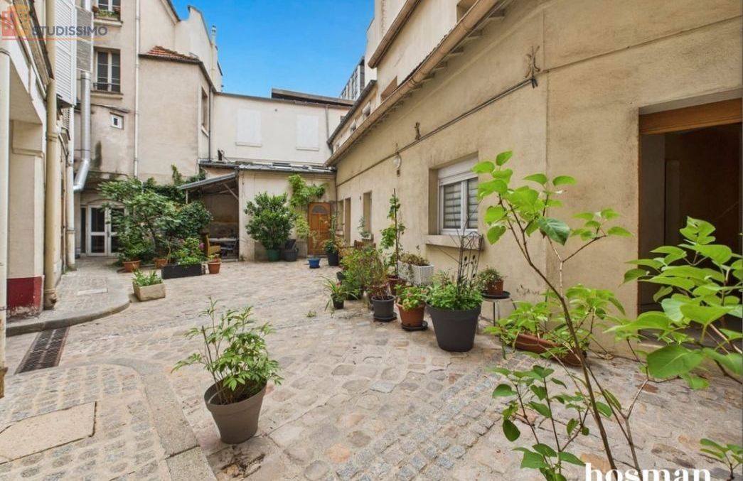 Studio meublé 23m² Saint-Cloud - Cour aménagée - Photo 5