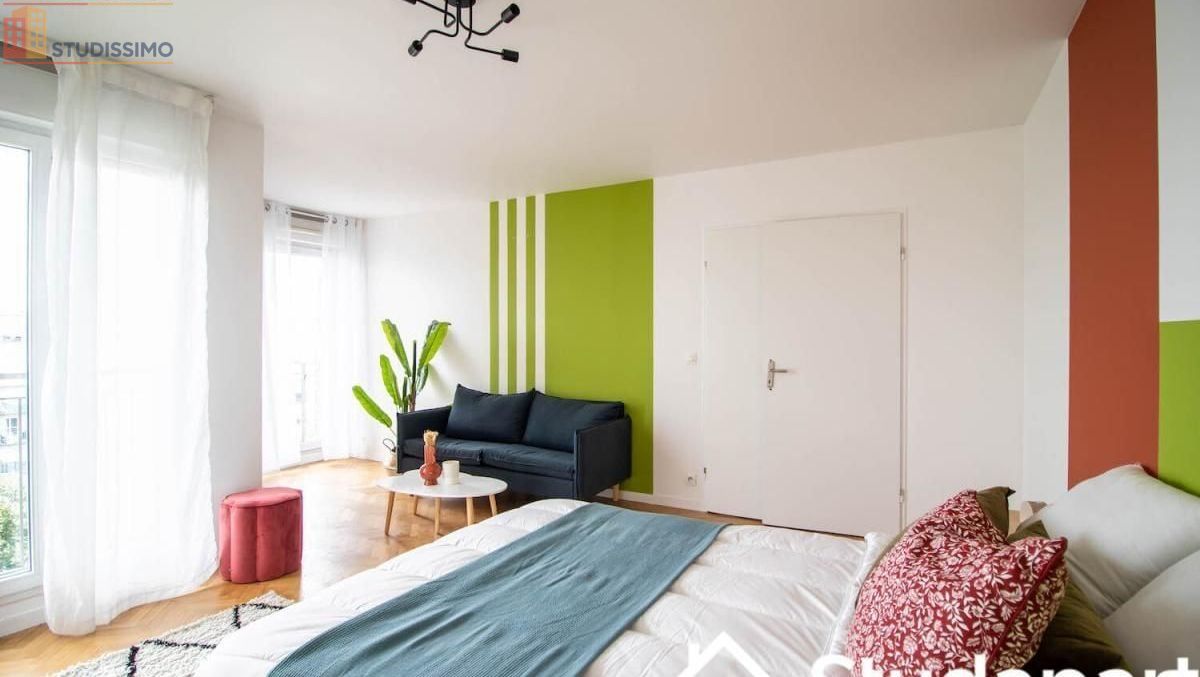 Studio 14m² Saint-Denis 93210 - Meublé, étage élevé - Photo 3