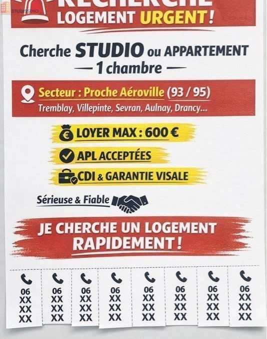 Studio à Sevran