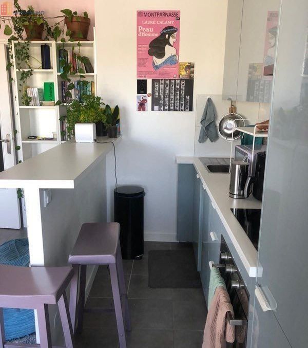 Studio meublé 29m² Montreuil - Balcon, dressing - Photo 5