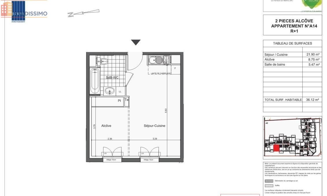 Studio 36m² Le Perreux-sur-Marne - Lumineux, calme - Photo 1
