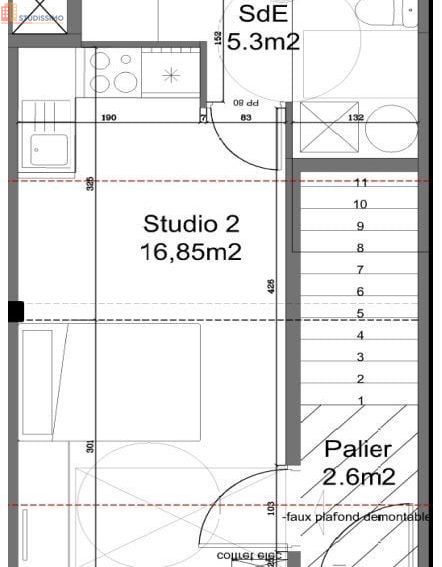 Studio meublé 21m² Vitry-sur-Seine 94400 - Meublé, DPE C - Photo 3