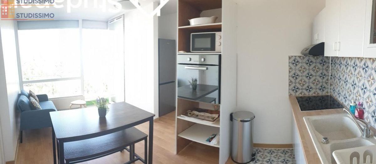 Studio meublé 9m² Cergy - Calme, en étage élevé - Photo 4
