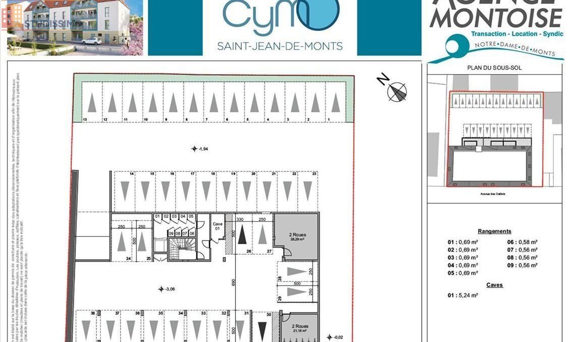 Studio 41m² Saint-Jean-de-Monts - 1er étage, lumineux - Photo 3